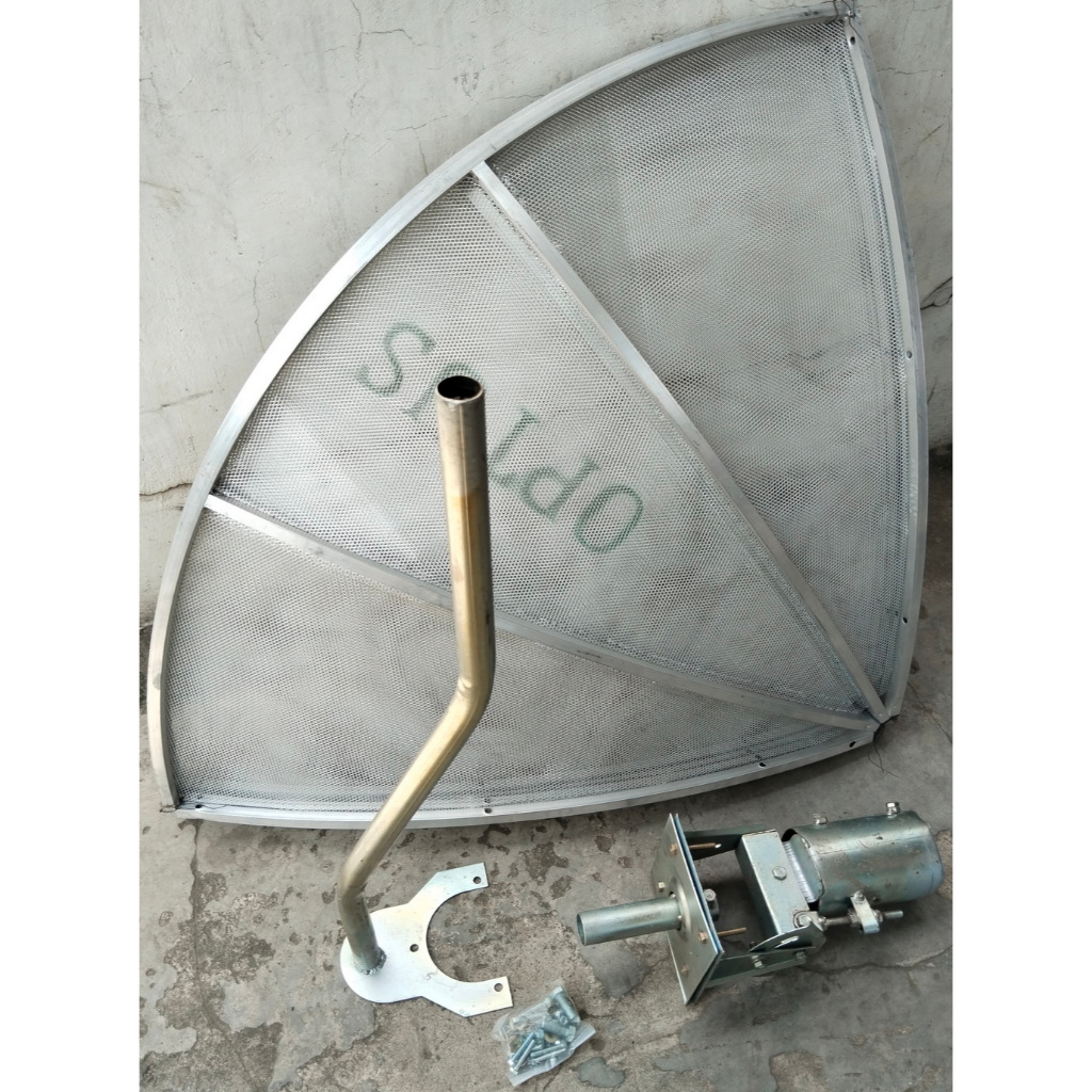 Dish Parabola Jaring 5 Feet (Diameter164cm ) C-Band Aluuminium & Mounting Barcket Besi ( Harus pakai