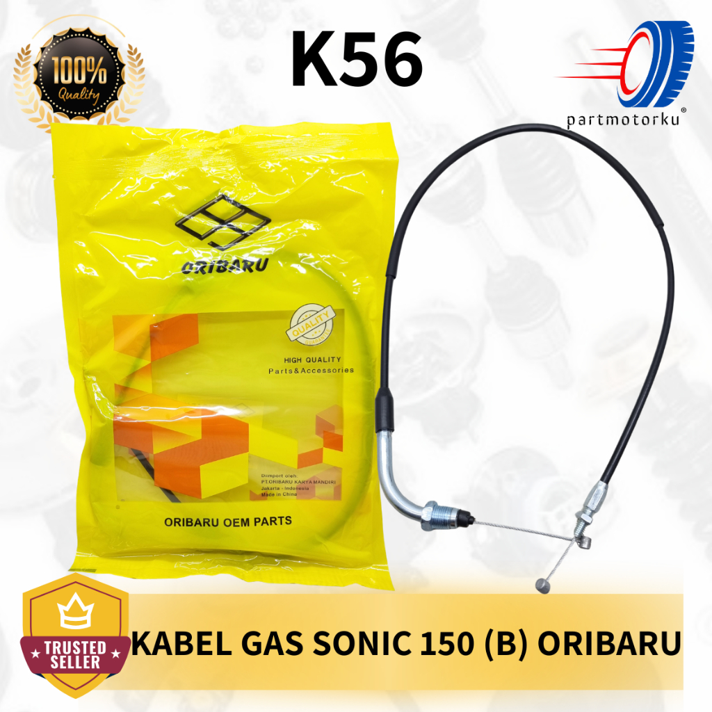 KABEL GAS TALI GAS KABEL TALI GAS BAWAH SONIC 150 B ( K56 ) ORIBARU
