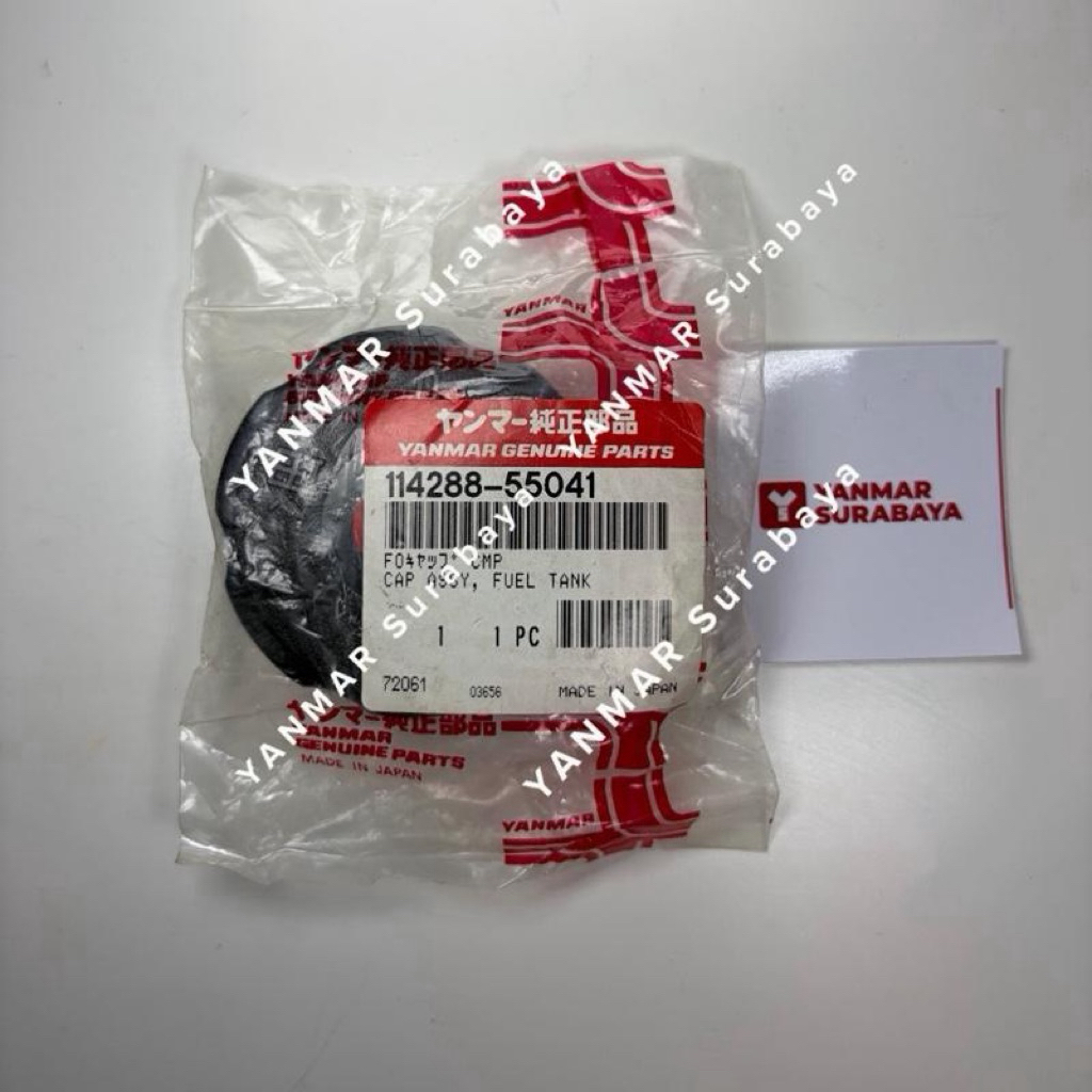 Cap fuel tank / Tutup tangki Yanmar L40 L48 L60 L70 L90 L100 114288-55041 / 114250-55040 Original