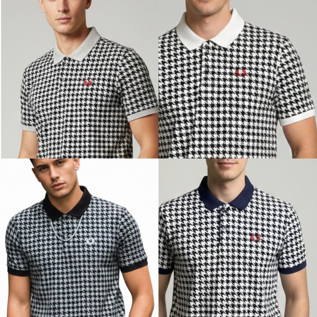 kaos kerah Fred*erry fullprint pria premium free box