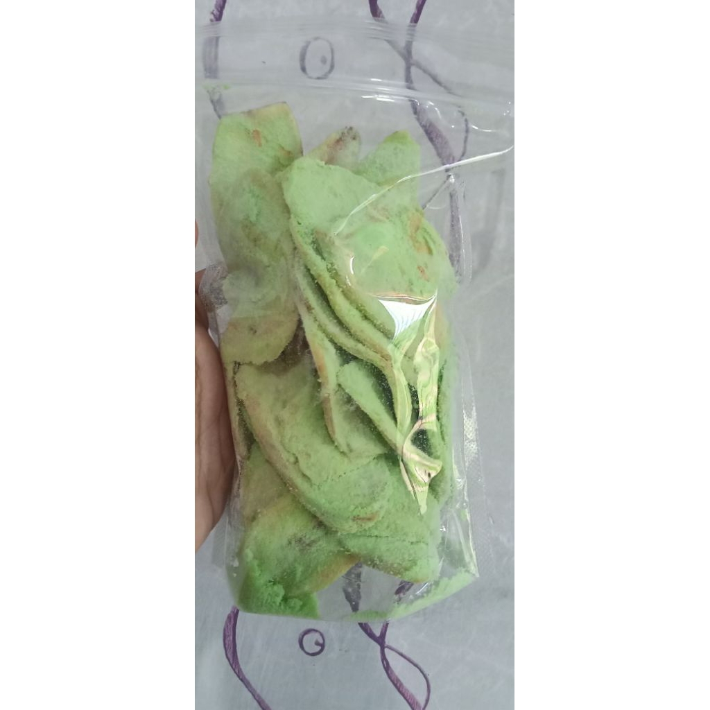 Keripik Pisang Kepok Rasa Matcha Asli Lampung 150 gram