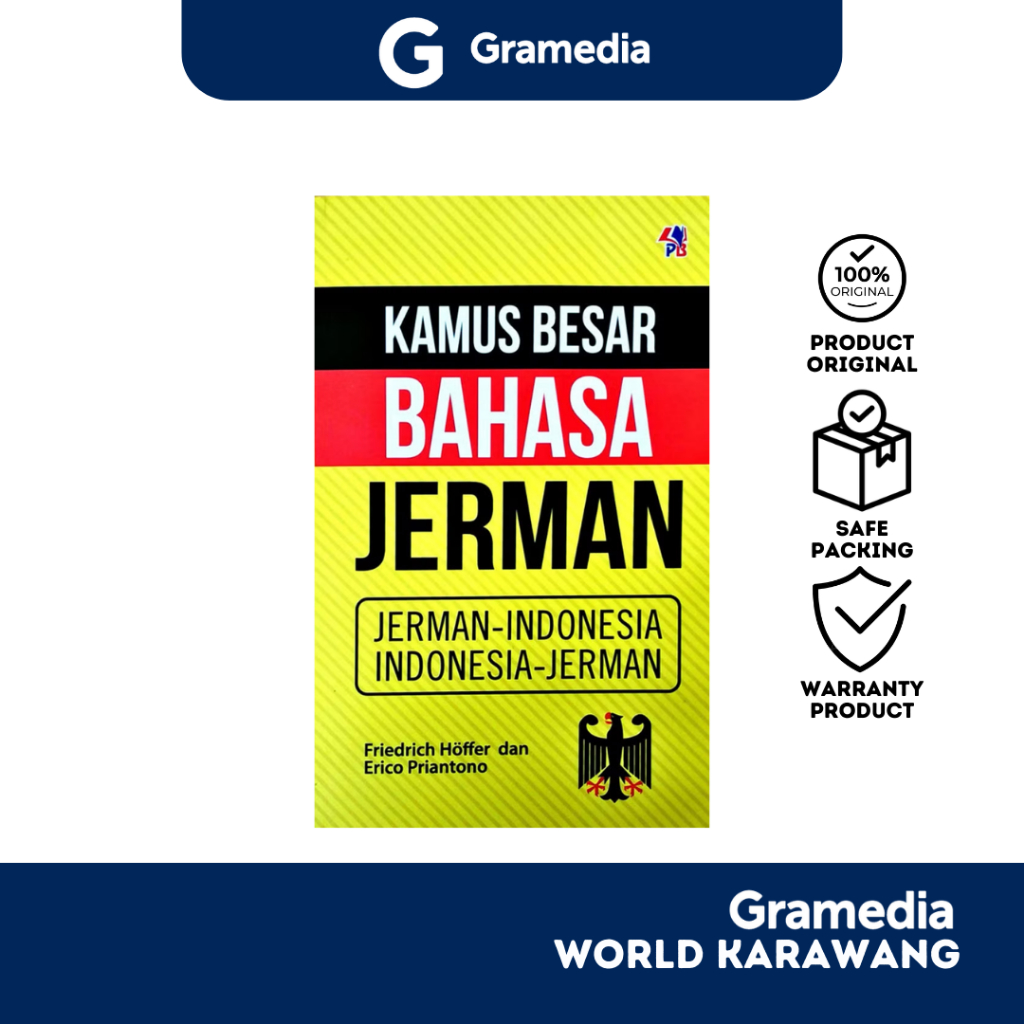 Gramedia Karawang - Buku Referensi - Kamus Besar Jerman : Jerman-Indonesia Indonesia-Jerman - Friedr