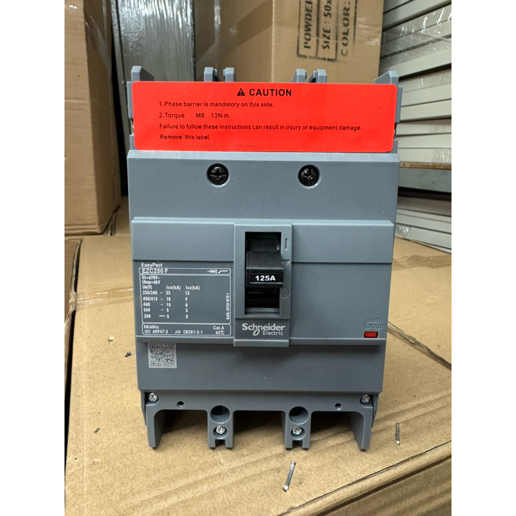 Schneider MCCB EZC 3 Phase 250 (125A 160A 200A 250A)