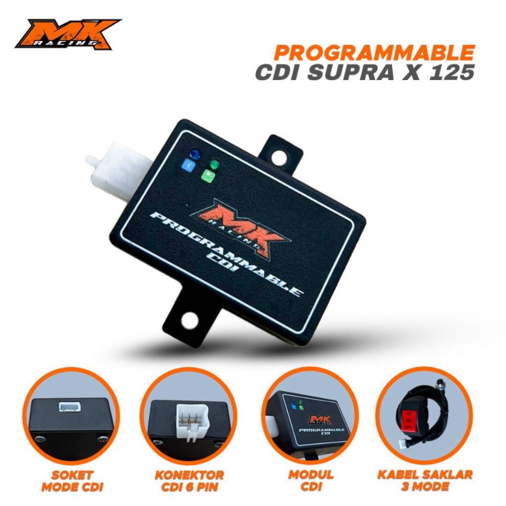 MK Racing Programmable CDI Supra X 125 KPH Kharisma X 125