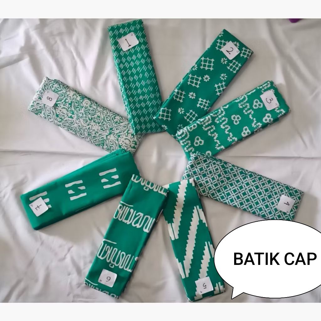kain batik cap warna tosca kain sarung