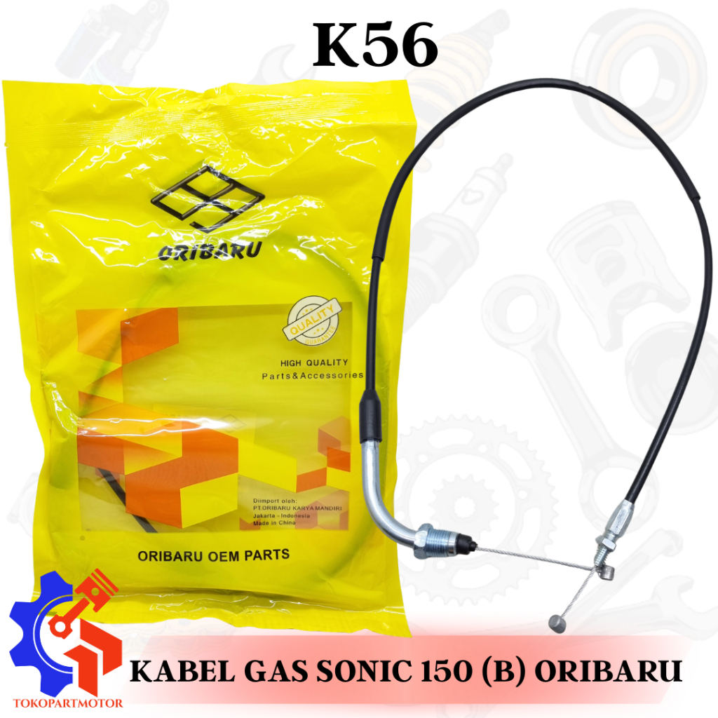 KABEL GAS TALI GAS KABEL TALI GAS BAWAH SONIC 150 B ( K56 ) ORIBARU