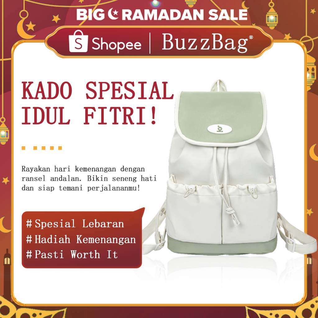 BUZZBAG - Tas ransel sekolah korea tas aesthetic korean style sekolah tas ransel lucu korean style t