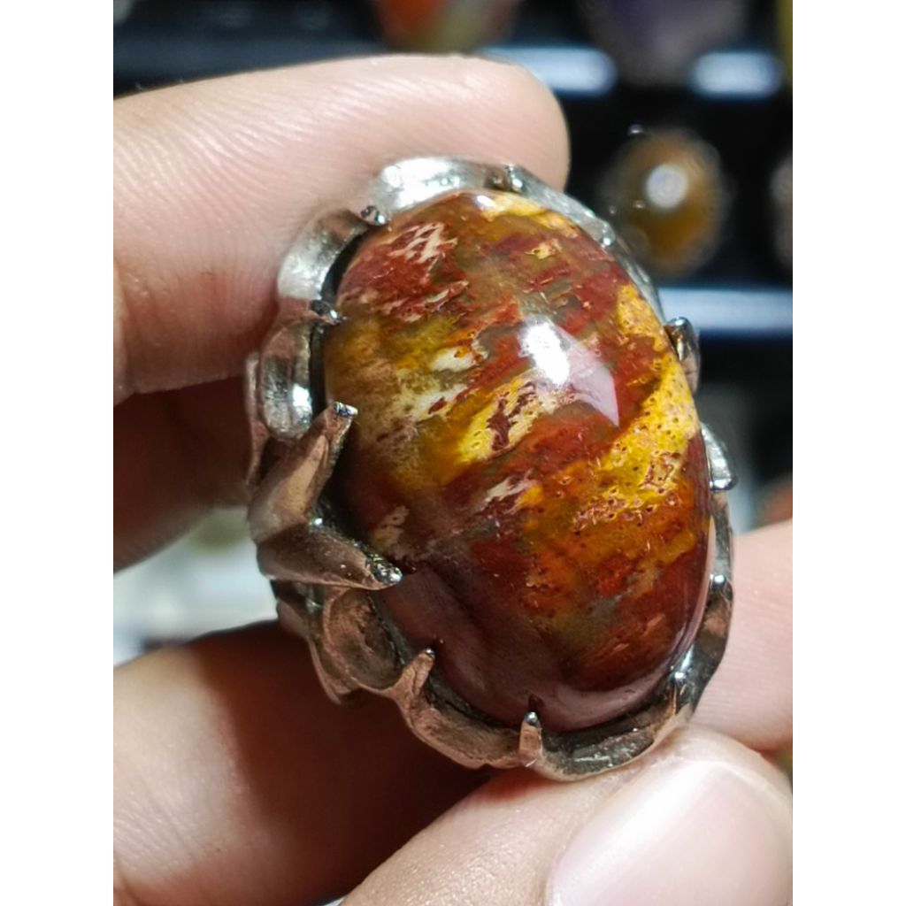 Batu akik Kelor merah Nogosari Top HQ R/9