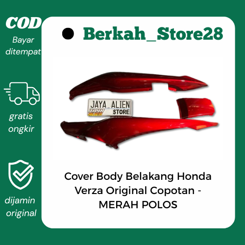Cover Body Belakang Honda Verza Original Copotan - MERAH POLOS