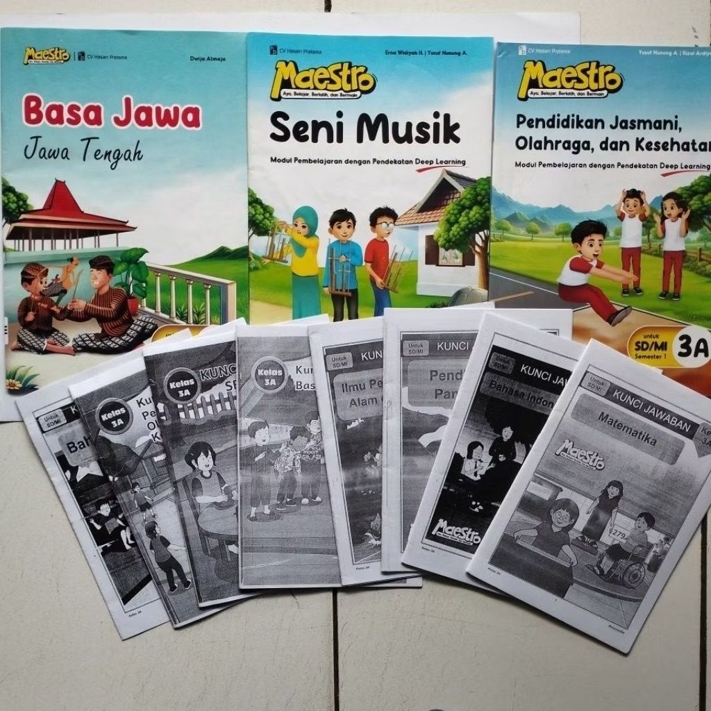 LKS KELAS 3 SD/MI SEMESTER 1 MAESTRO + KUNCI (SEBAGIAN)