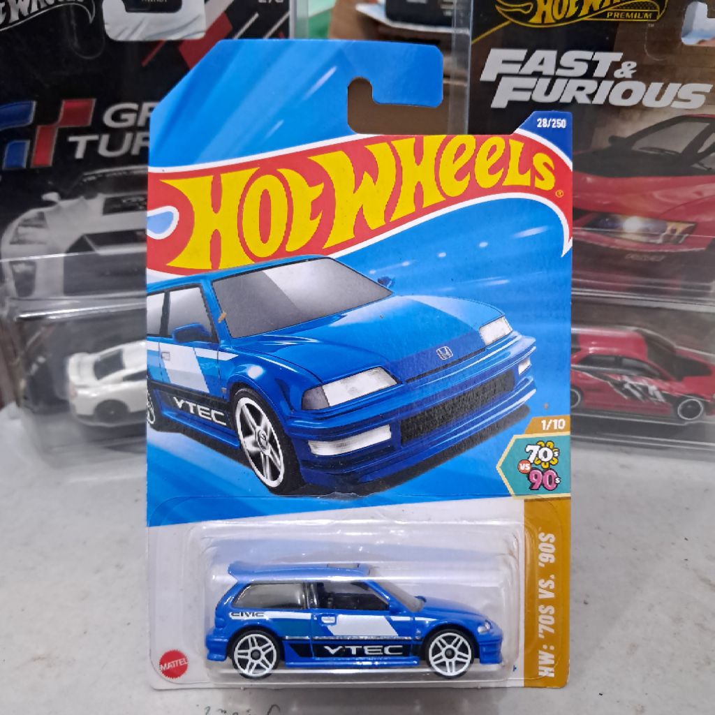 Hot Wheels 90 Honda civic ef blue- Hot Wheels 90 Honda civic ef biru