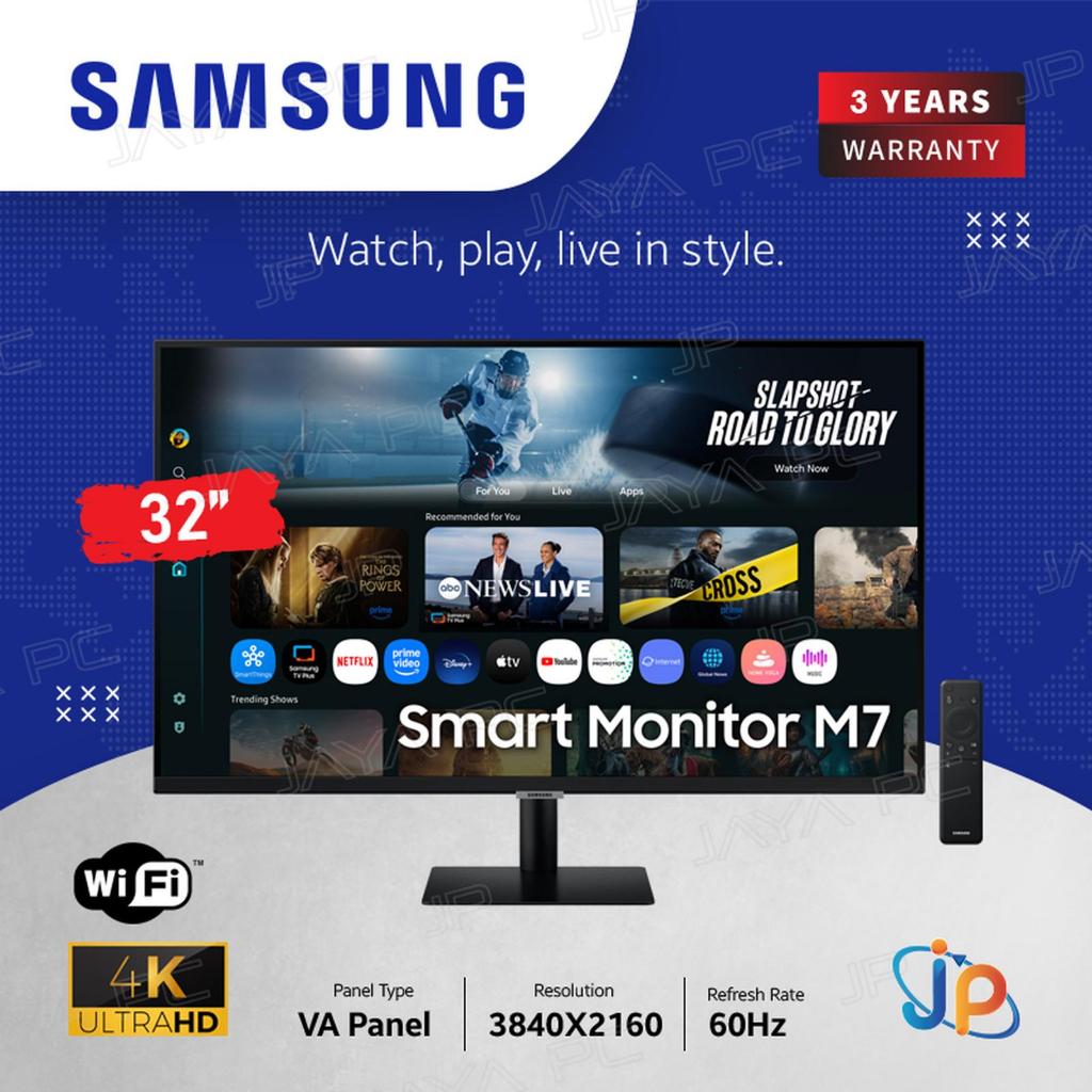 Monitor Samsung Smart LED M7 Vision AI S32FM700 - 4K UHD 32" Inch