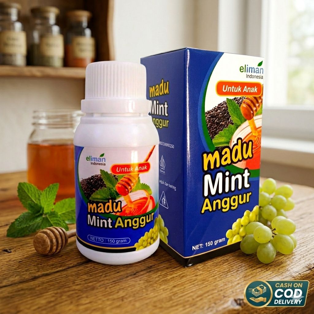 Madu batuk eliman anak rasa anggur - madu batuk hitam eliman