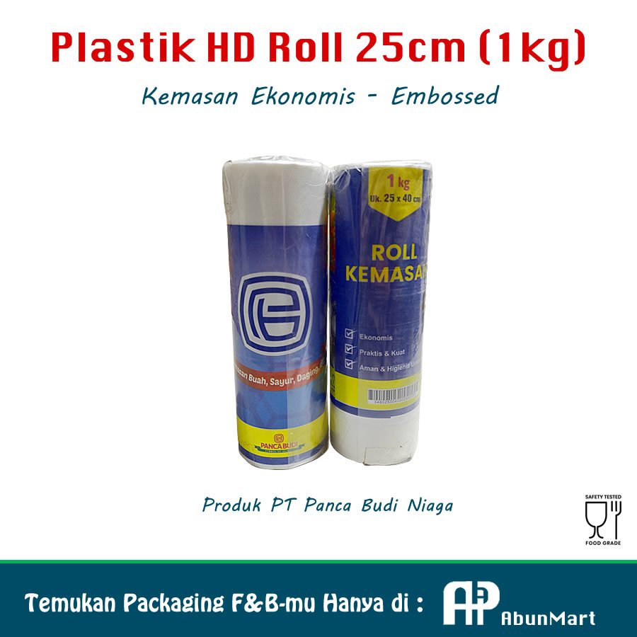 Plastik HD Roll Panca Budi 1kg (25x40cm)