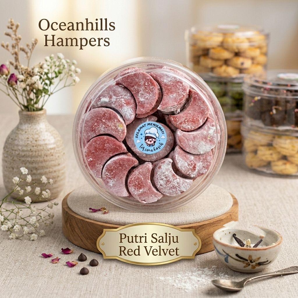 Putri Salju Red Velvet | Oceanhills Hampers | Kue Kering 250 gr