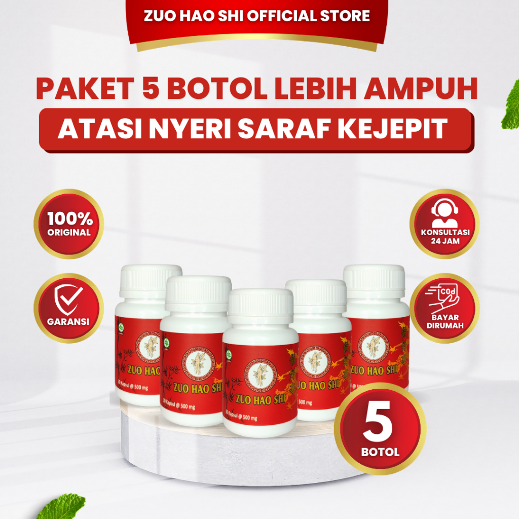 Zuo Hao Shi - Obat Cina Herbal Saraf kejepit - 5 pcs