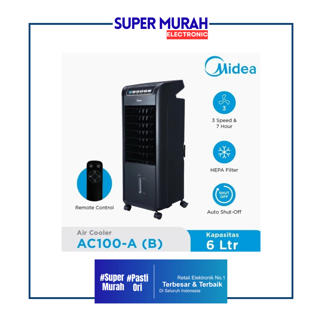 Air Cooler Midea AC100-A Pendingin Ruangan Dingin | SMELECTRONIC