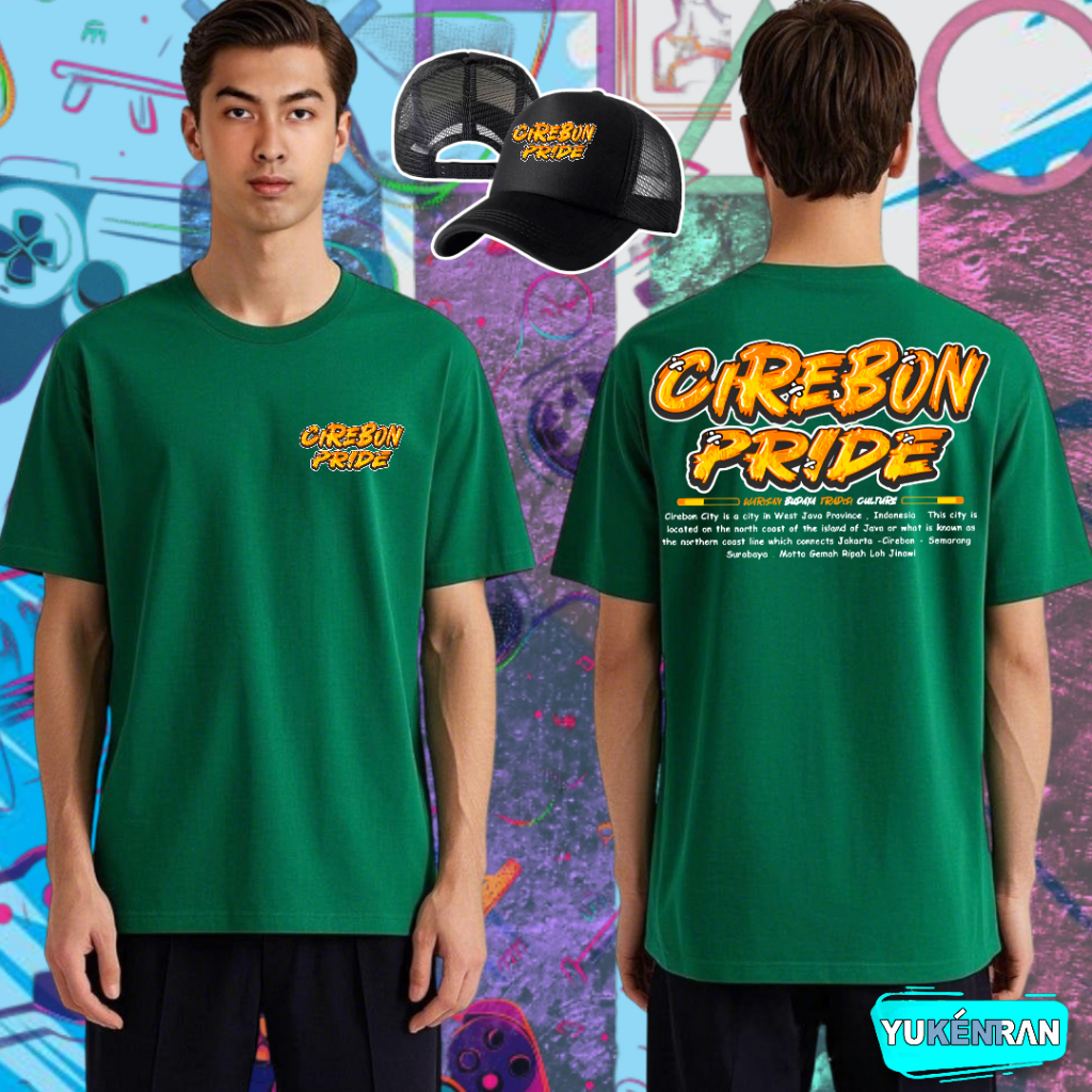 KAOS DISTRO CULTURE CIREBON PRIDE GEMAH RIPAH LOH JINAWI DESIGN CASUAL SIMPLE COTTON COMBAD 24s