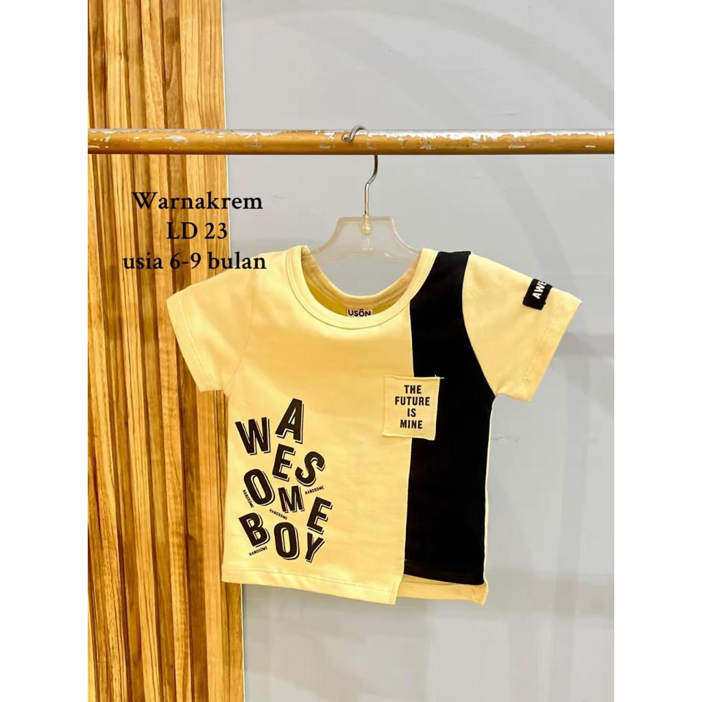 Kaos Pendek Baby Boy USON (100004) Handsome Boy