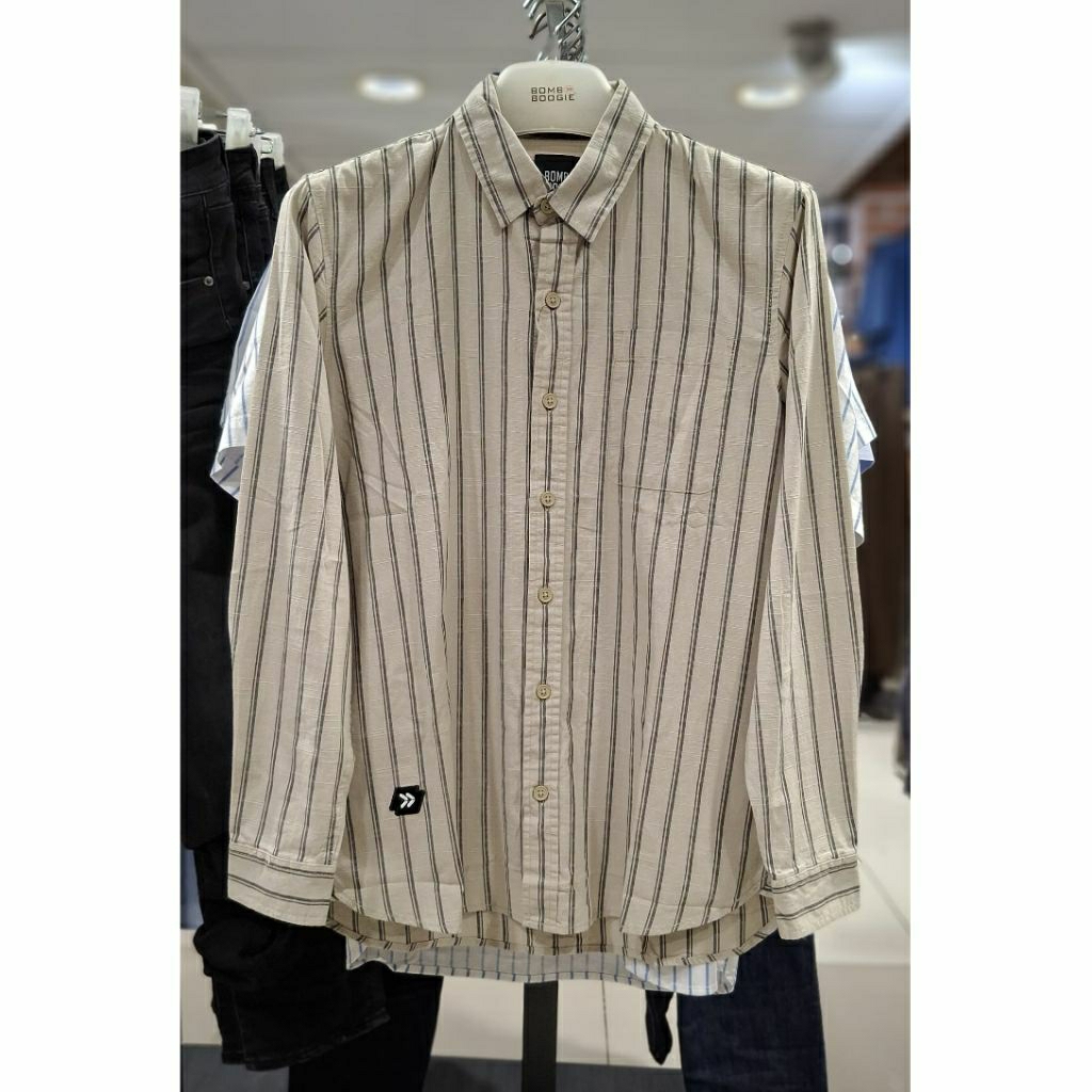 BOMBBOOGIE - Kemeja Pria Lengan Panjang Original Bombboogie