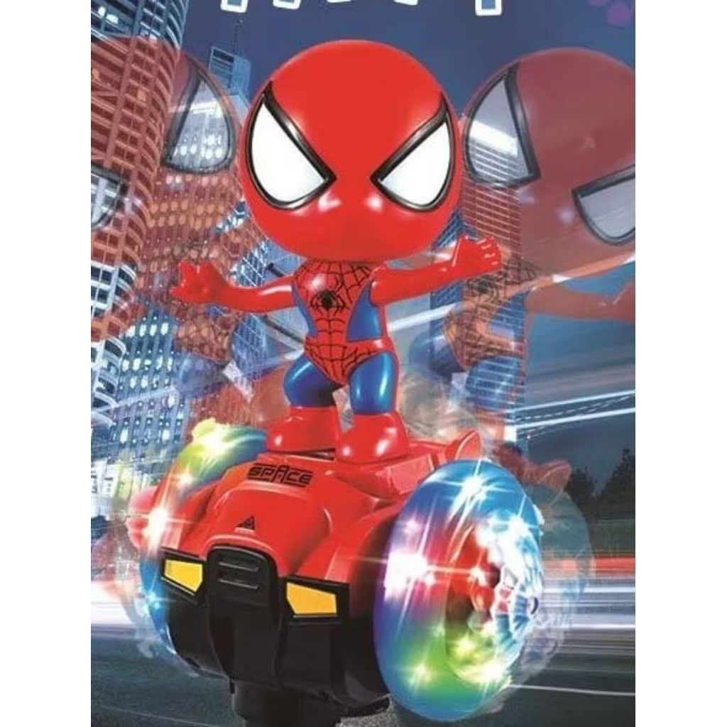 {IP} Mainan Robot Mobil Menari / Mainan Anak laki-laki Robot SPIDERMAN Dancing / Mainan Polisi Danci