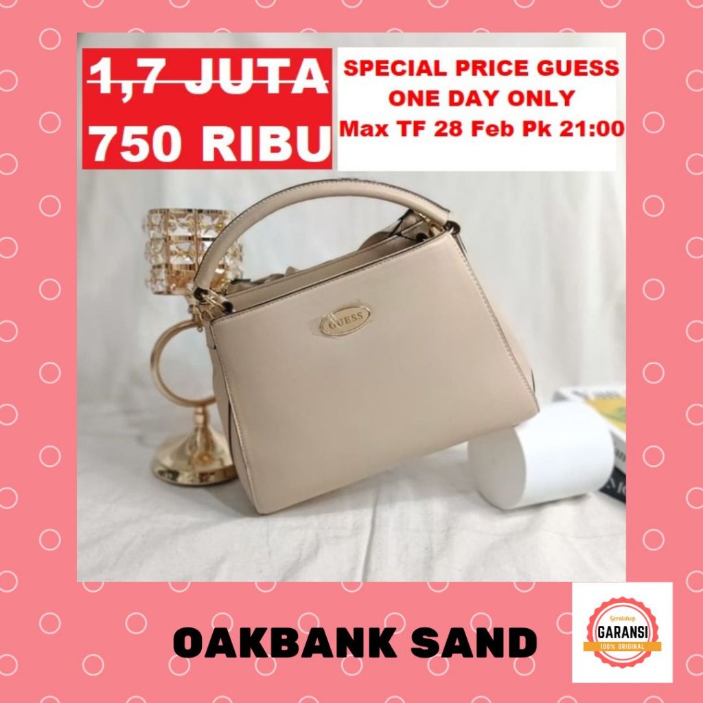 Tas Guess seri OAKBANK satchel bag 100% Original Store