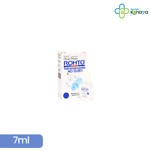 Apotek Kanaya - ROHTO Tetes Mata Mengatasi Mata Merah Steril 7ml Tetrahidrozolin HCl