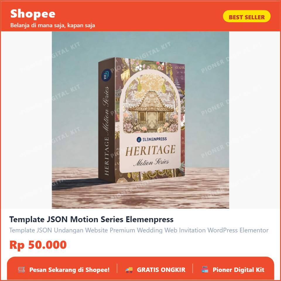 Template JSON Motion Series Elemenpress