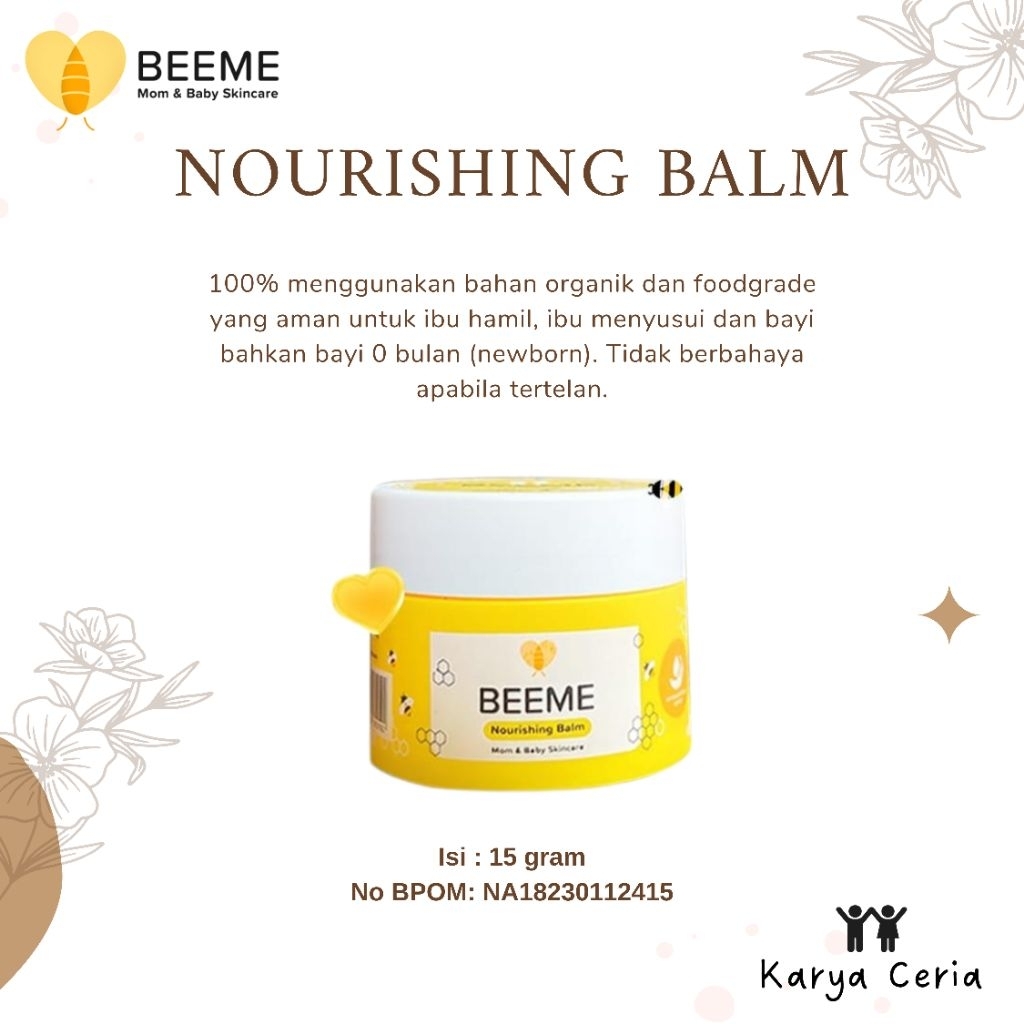 Beeme Nourishing Balm Skin care Anak Bayi dan Ibu Salep Krim Cream Pelembab Mom and Baby
