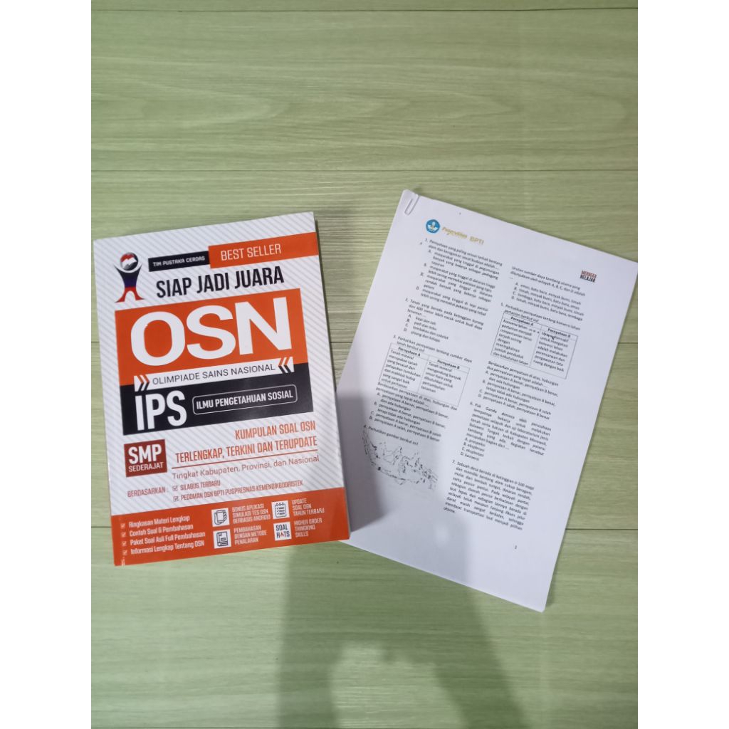 Preloved - Buku OSN IPS SMP +latihan soal (free gift)