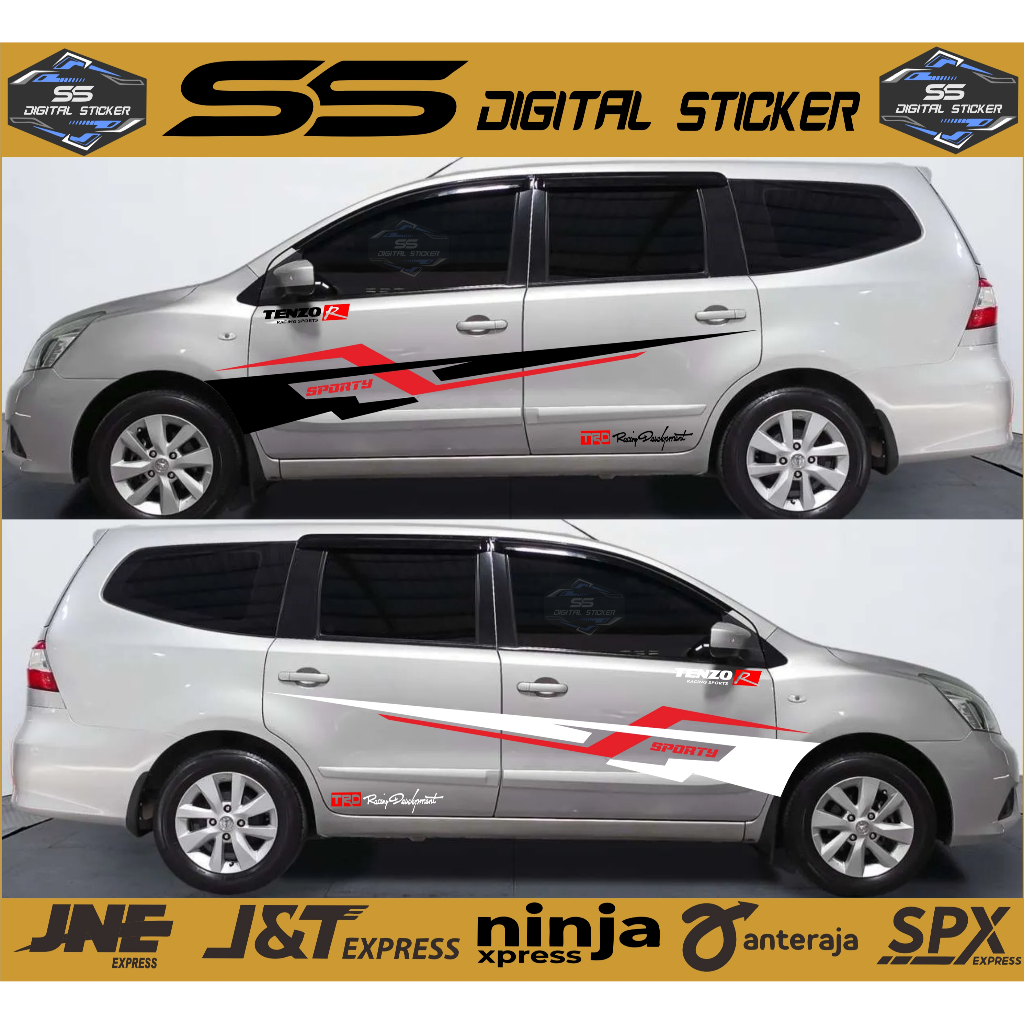 Sticker Mobil Grand Livina Sticker List Minimalis Sticker Nissan Grand Livina,Ertiga Terbaru