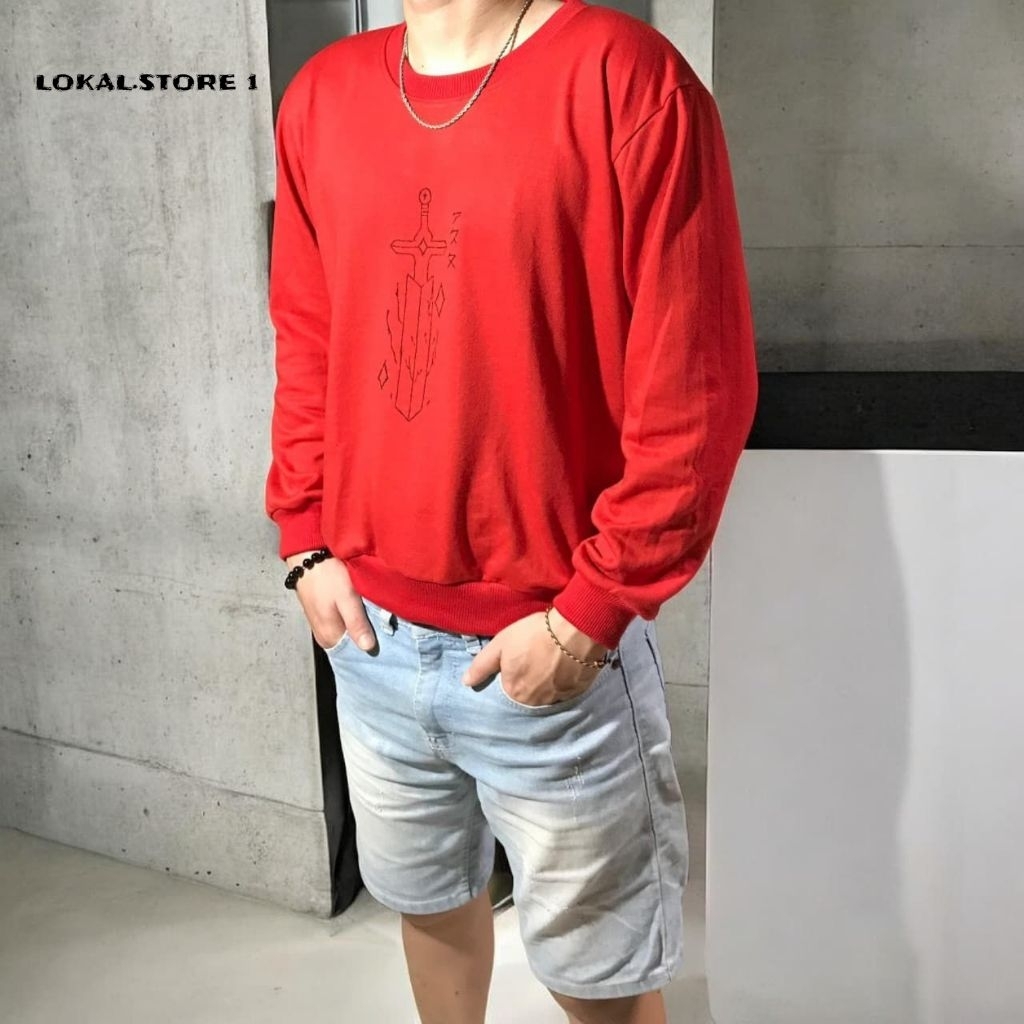 REWORKED SWEATER CREWNECK BLACK COVER | CN HANDPAINTED