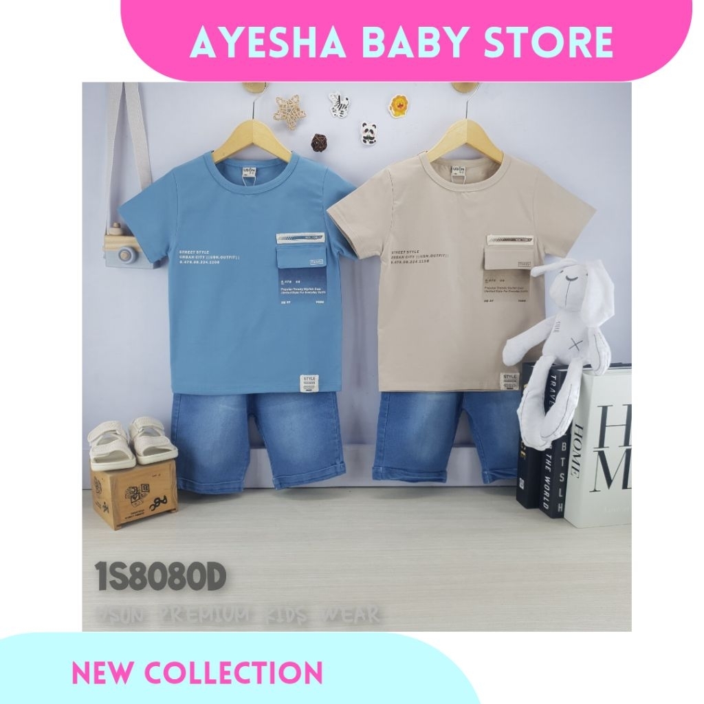 AYESHA Setelan Uson Celana Jeans Anak Cowok