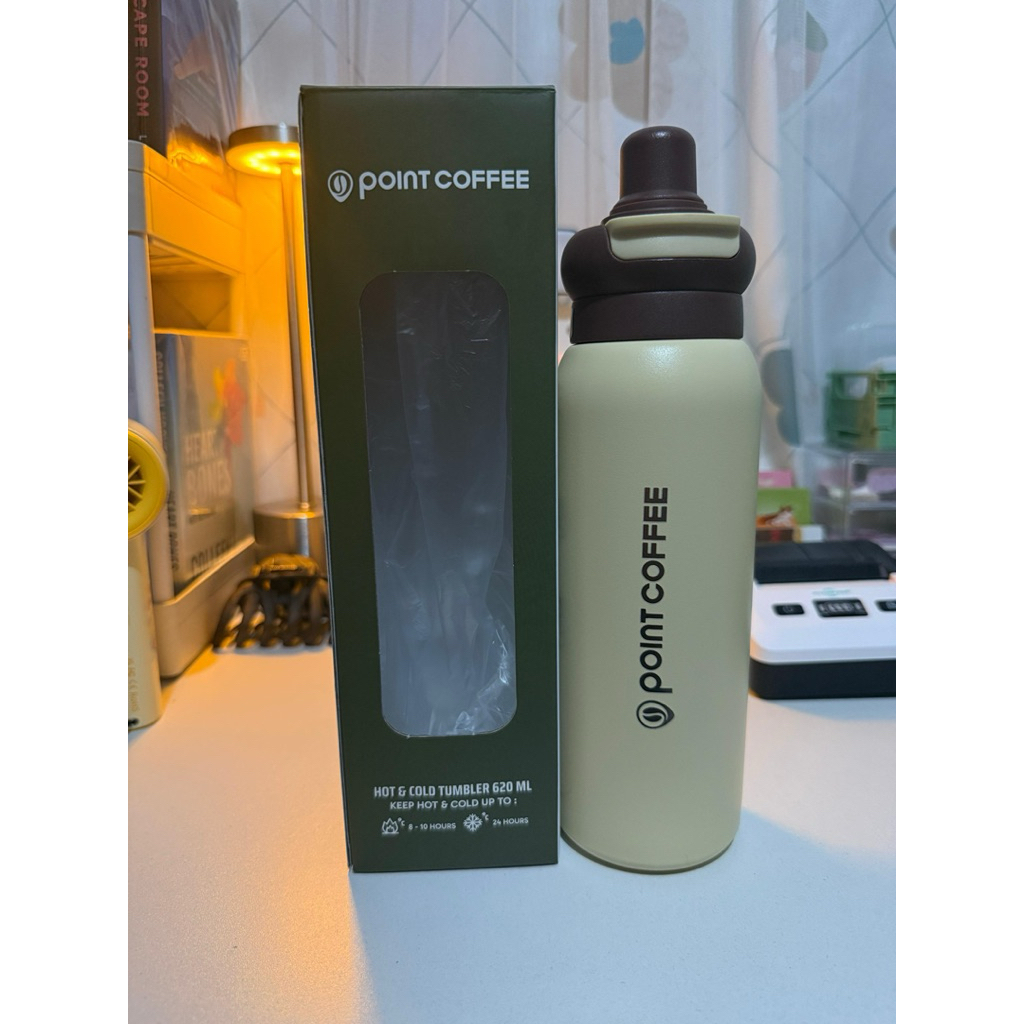 tumbler point coffee original 100% NEW / botol minum pointcoffee 620ml