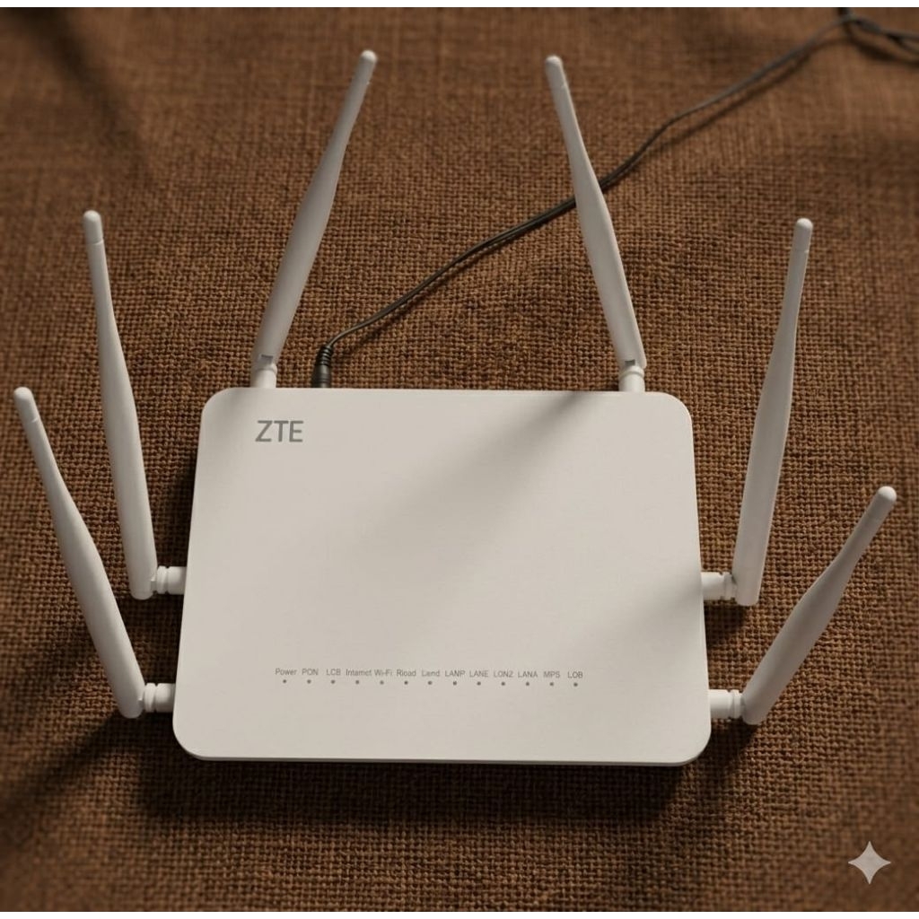 Router ZTE ZXHN F670 6 antena premium GPON ONT Modem router