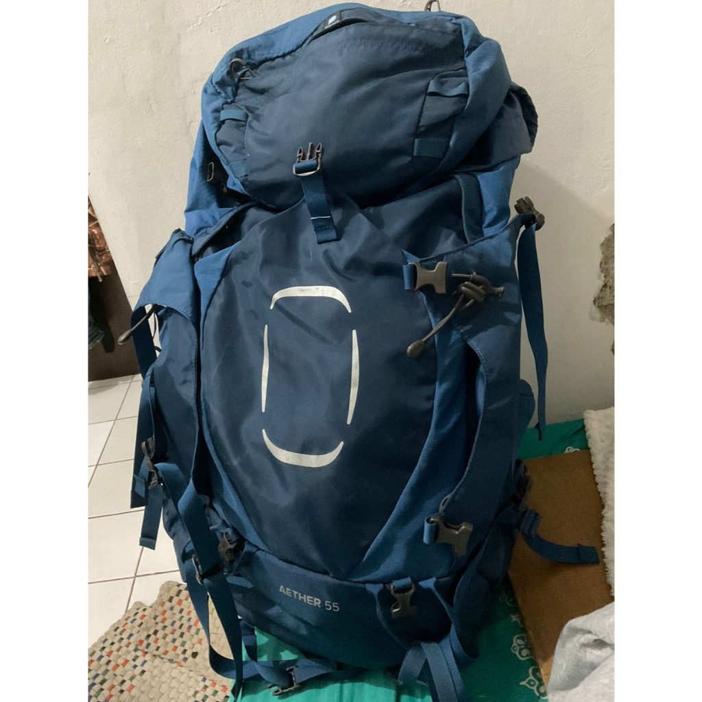 Tas Ransel Gunung Carrier Keril Kerir Osprey Aether 55 liter litre ltr lt l (Size S/M)