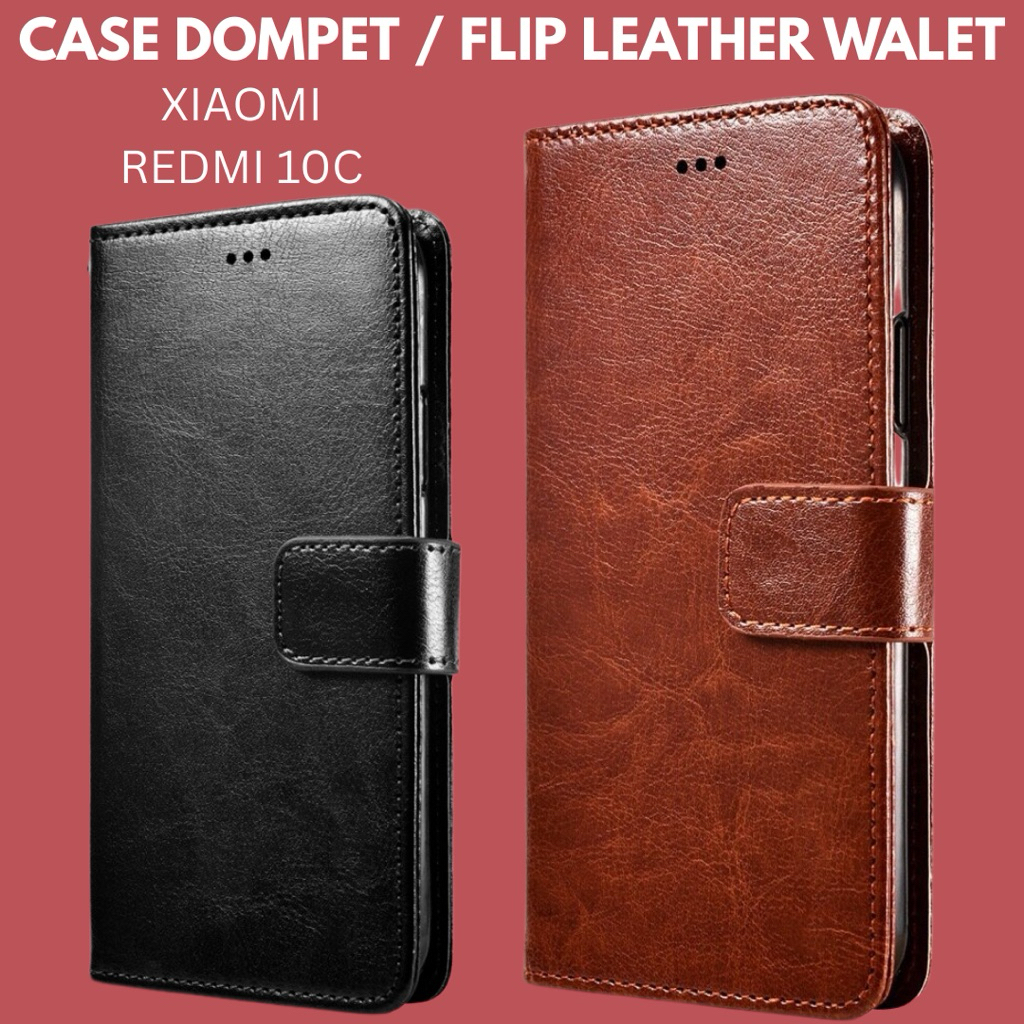 CASE DOMPET / FLIP LEATHER WALLET XIAOMI REDMI 10C