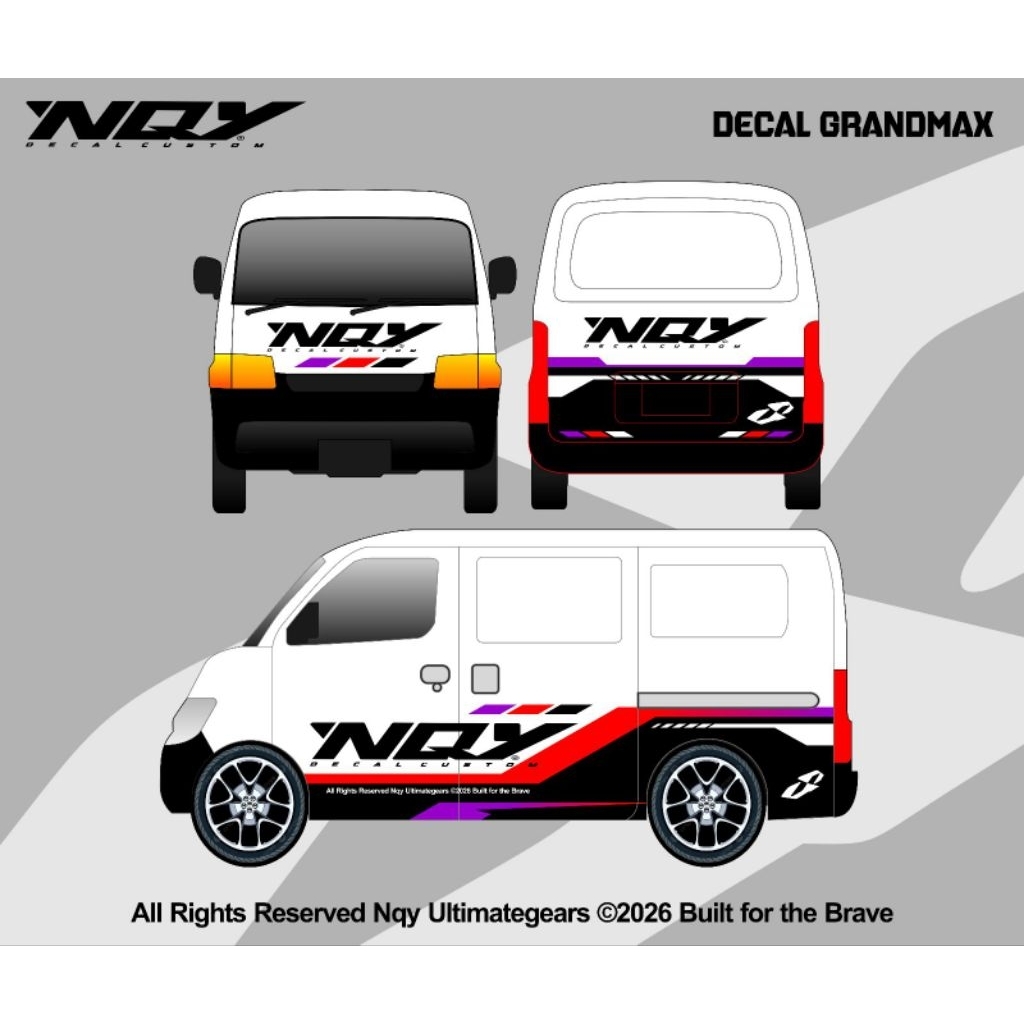 DECAL/STICKER MOBIL GRAN MAX