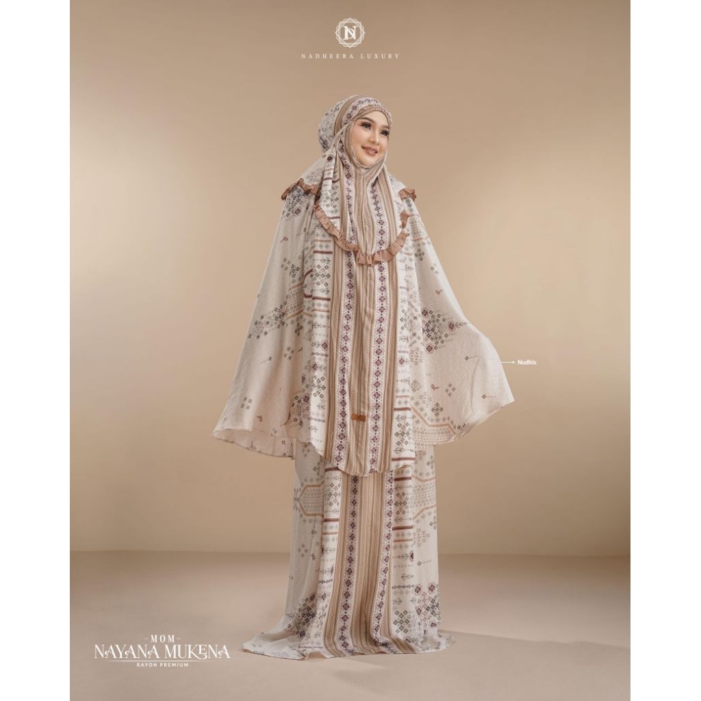(COD) Nayana Mukena Nadheera Luxury, Mukena Nadheera Terbaru, Mukena Nadheera Rayon Adem, Mukena Mew