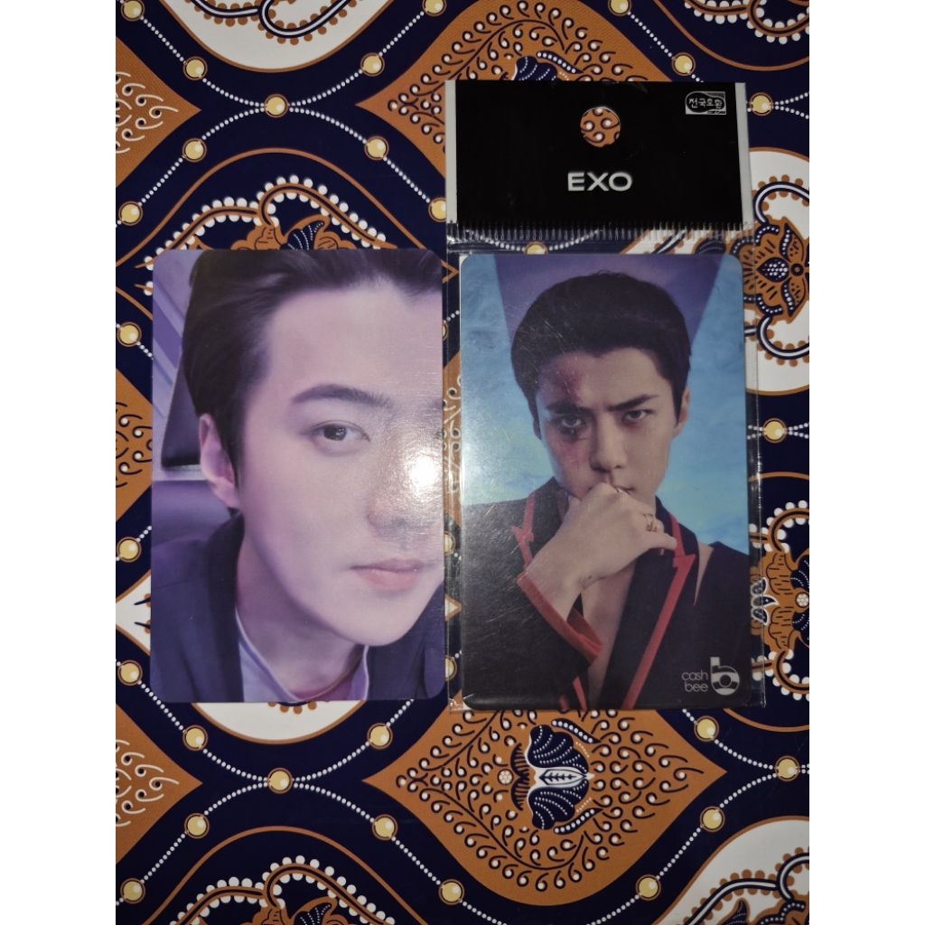 PHOTOCARD OFFICIAL EXO SEHUN CASHBEE OBSESSION DONT FIGHT THE FEELING
