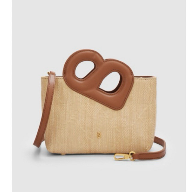 Nina Wicker Straw Bag New Box