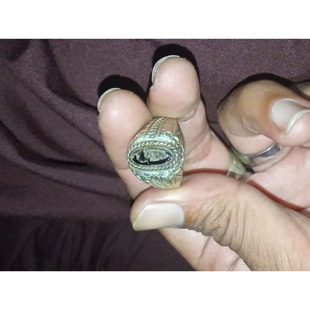 Batu akik bulu macan Lumajang full jarong