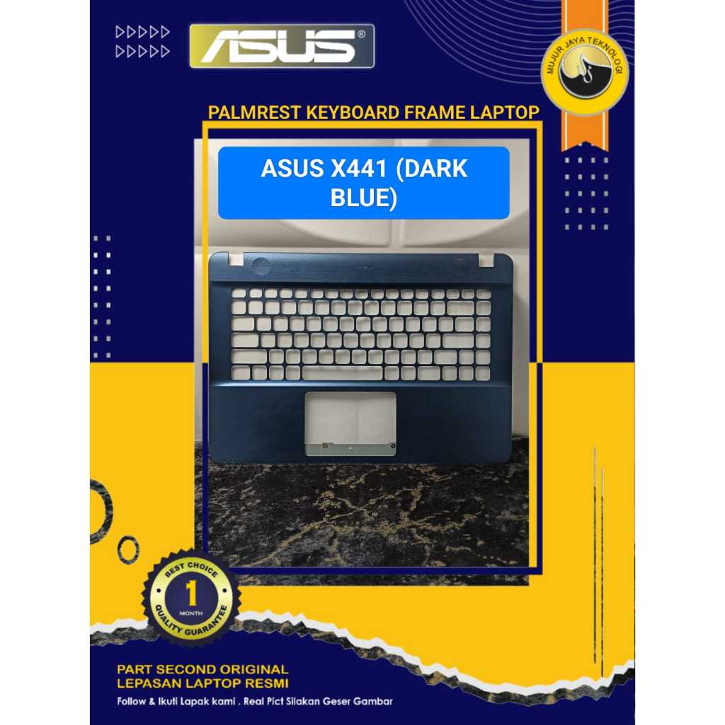 Palmrest Frame Casing Keyboard ASUS X441 SERIES X441S X441N X441M X441U X441B  Dark Blue Biru Tua