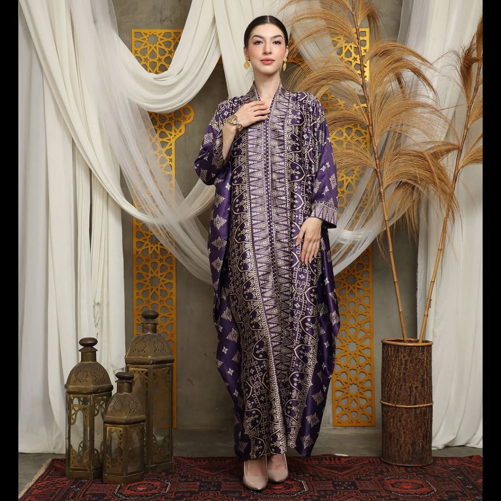 Kaftan Purple | Kaftan Ungu | Kaftan Modern | Kaftan Jumbo | Long Kaftan | Dress Purple | Dress Ungu