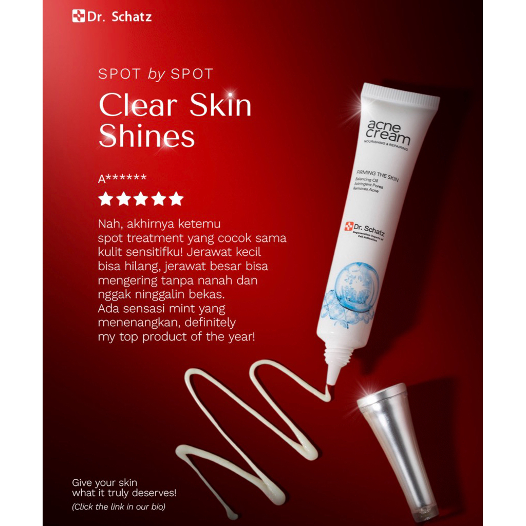 ACNE CREAM DR SCHATZ / OBAT JERAWAT DR SCHATZ 18gr