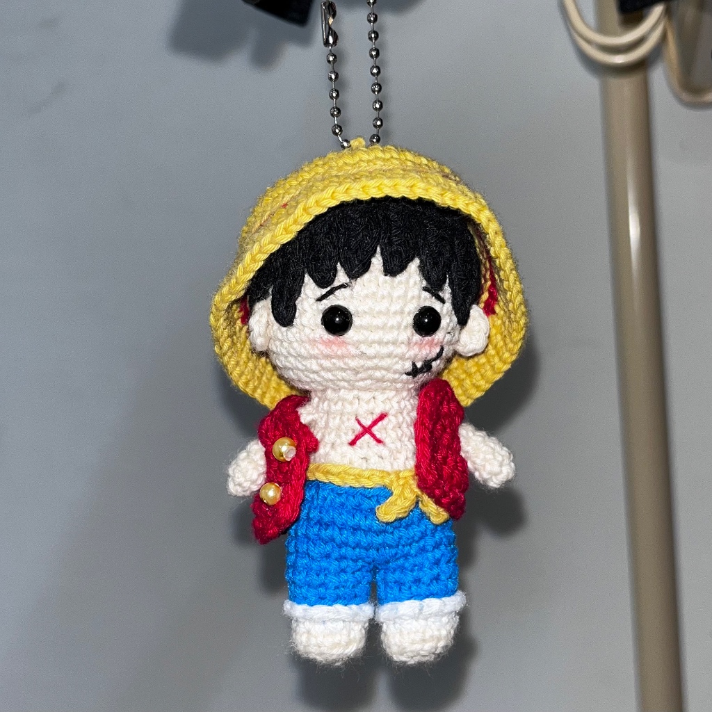 LUFFY ONE PIECE | ONE PIECE CROCHET SERIES - AMIGURUMI - BONEKA RAJUT - AMIGURUMI - ANIME ONE PIECE 