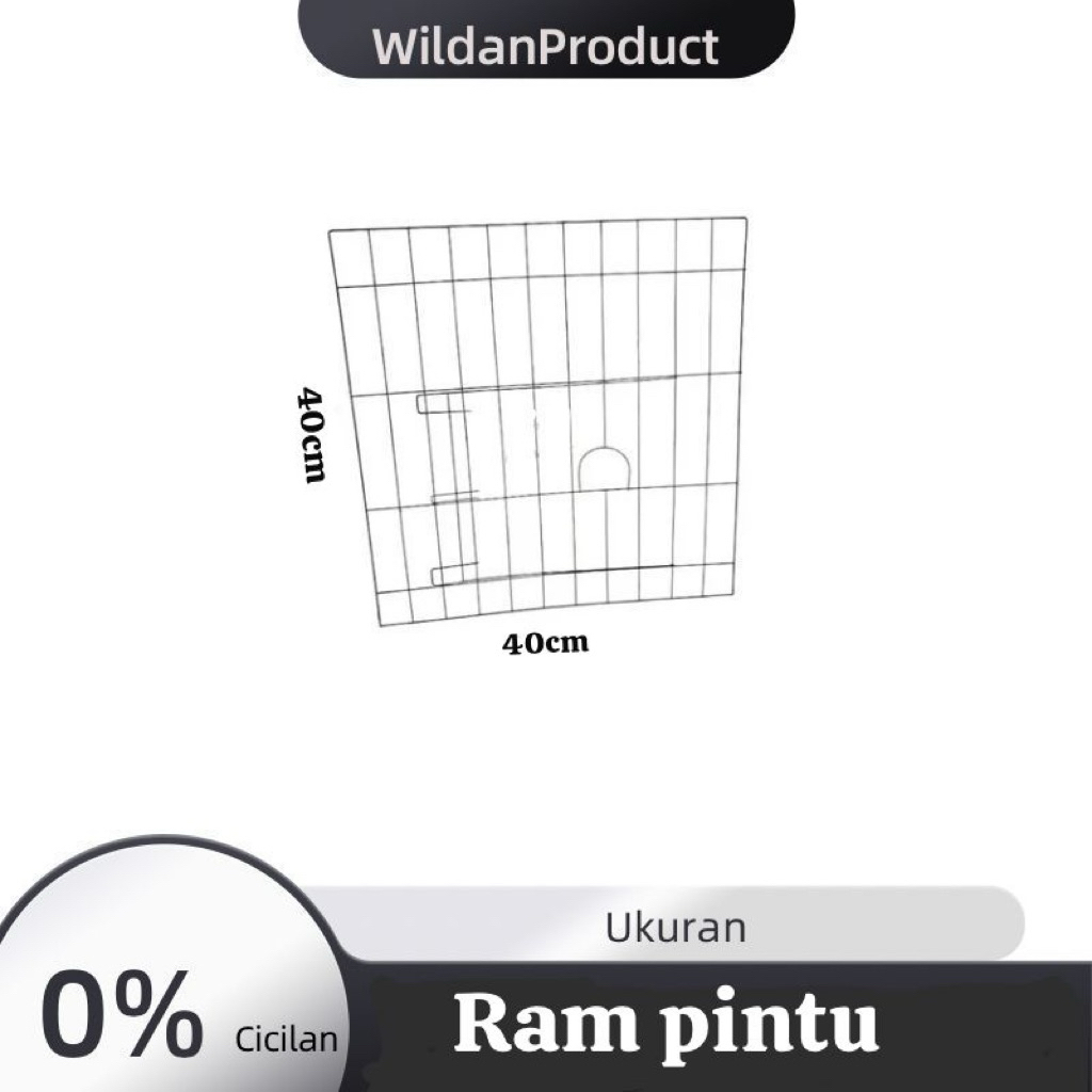 panel ram pintu ayam galvanis anti karat uk 60x60x60