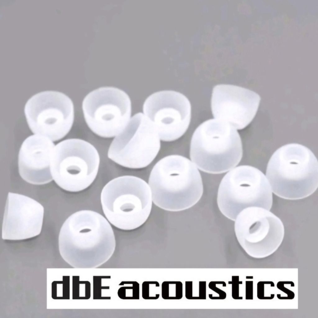 Eartips DBE Accoustic Moku Buds / GE100C / DJ80 harga 1 pair bs pilih warna hitam or putih OEM kuali