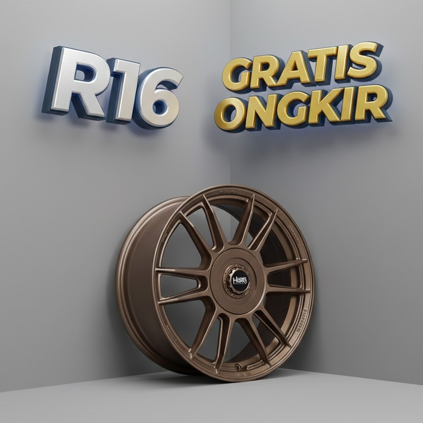 VELG MOBIL RING 16 LEBAR 7 RATA BODY JAZZ YARIS IGNIS AVANZA XENIA HSR KENCANA R16 LEBAR 6,5 BRONZE