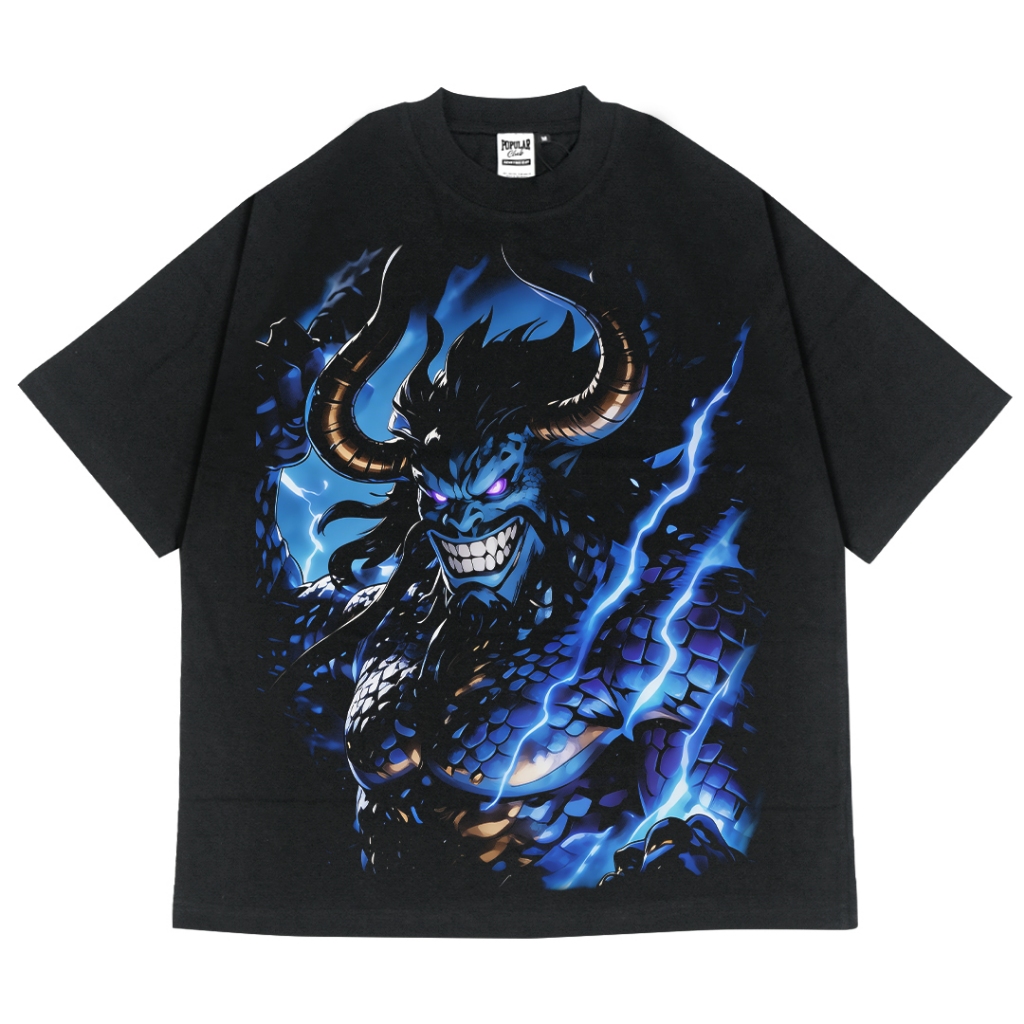 Kaidou One Piece Oversized Vintage T-Shirt – Black